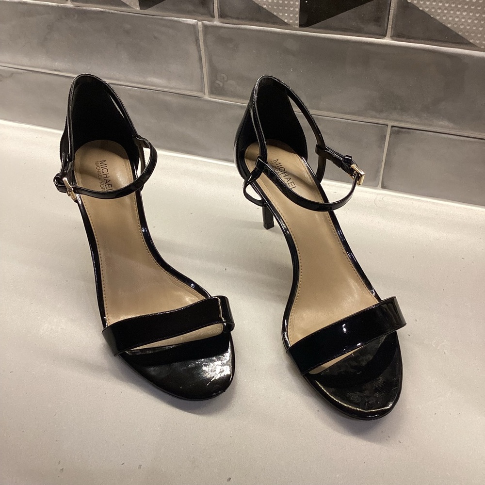 Michael Kors Patent Leather Strappy High Heel in EUC